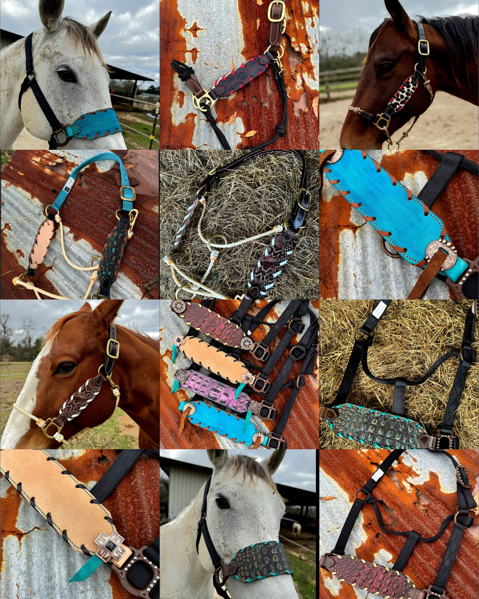 Halter Draw Spot – Bar Circle L Leather Bags