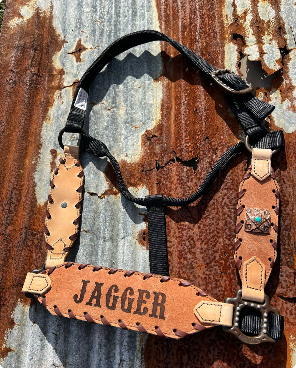 Custom Buckle Halter – Bar Circle L Leather Bags - Main Image