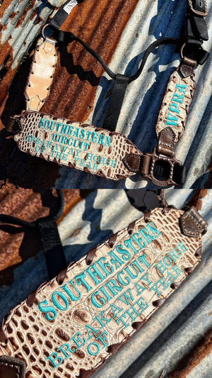 “Finish your own way” Halter (Ivory Gator 2)