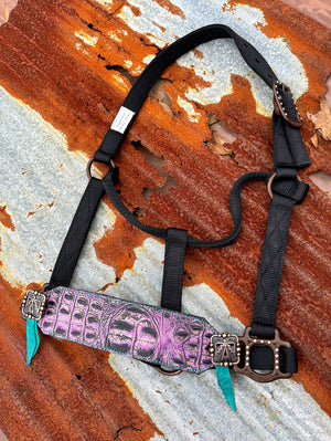 Purple Gator Buckle Halter