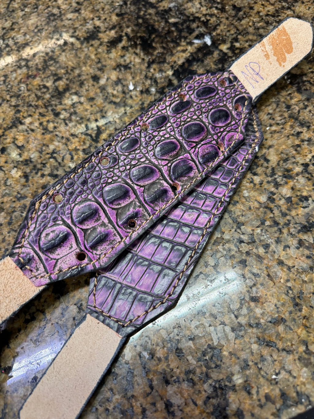 “Finish Your Own Way” Halter (Purple Gator)