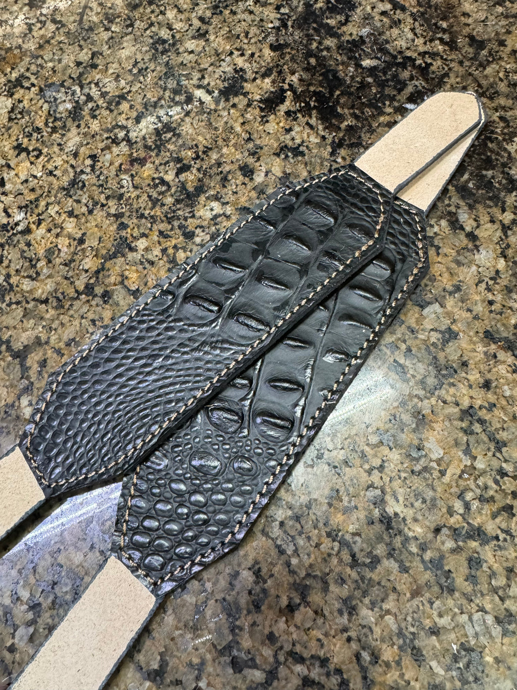 “Finish Your Own Way” Halter (Black Gator)