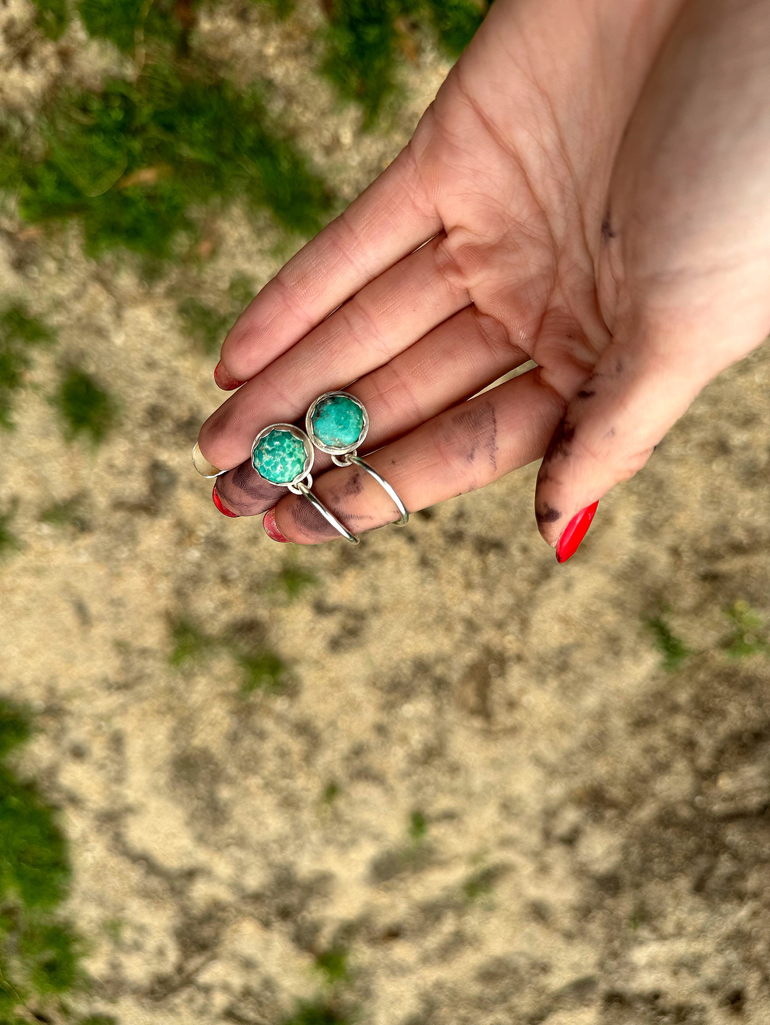 Quick Change Hoop Earrings with Swappable Stones (Small)