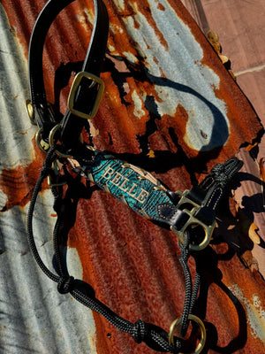 “Finish your own way” Halter (Turquoise Gator 2)