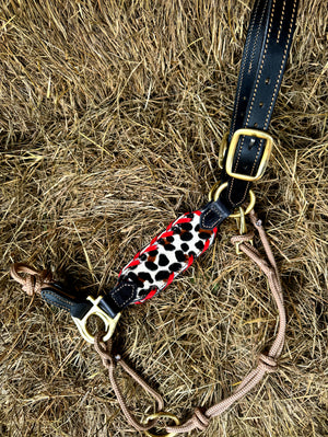 Leopard Leather Hybrid Halter