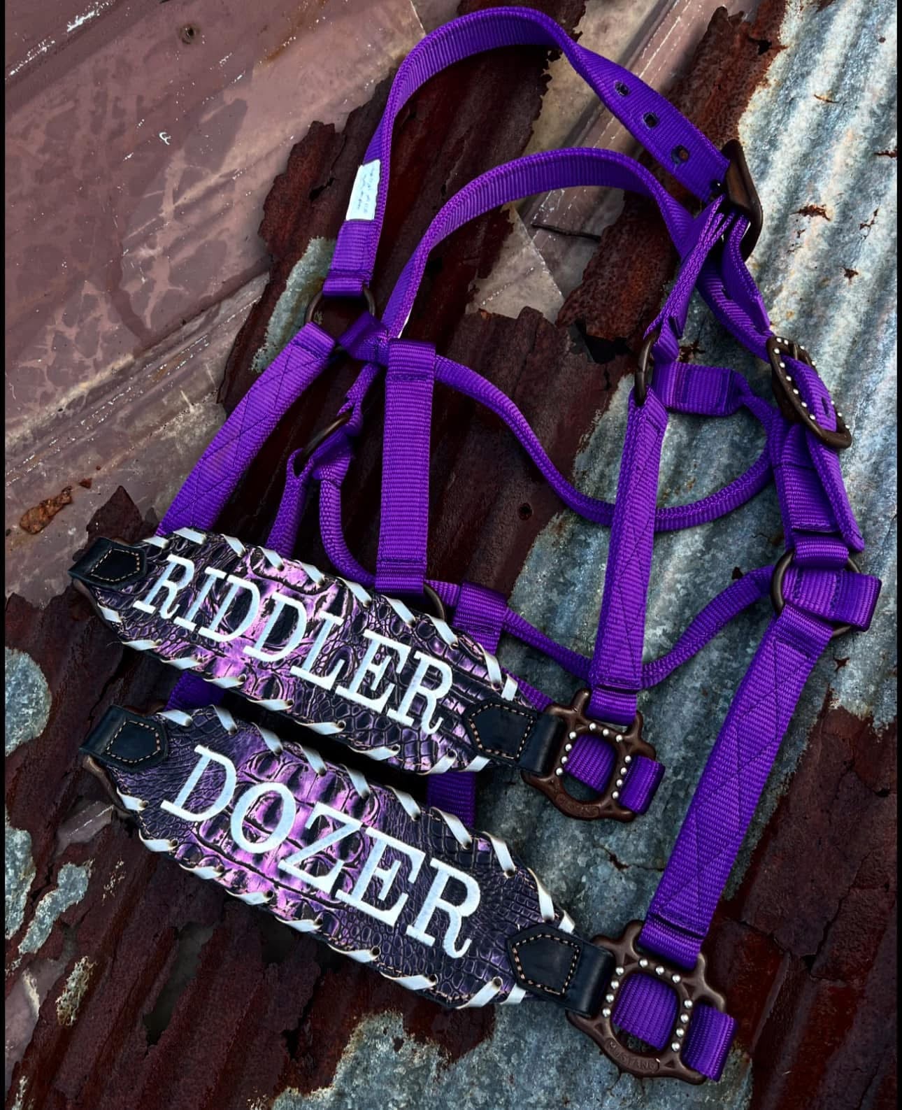“Finish your own way” Halter (Purple Gator)