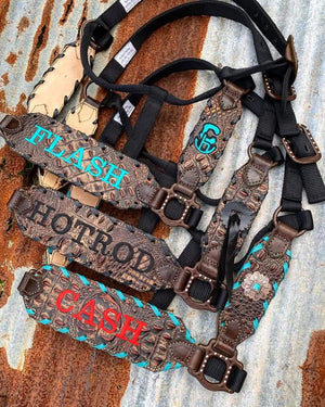 “Finish your own way” Halter (Brown Gator)