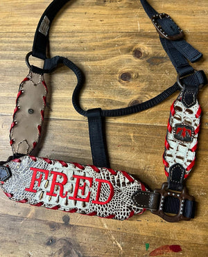 “Finish your own way” Halter (Ivory Gator 2)