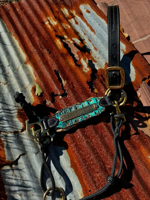 “Finish your own way” Halter (Turquoise Gator 2)