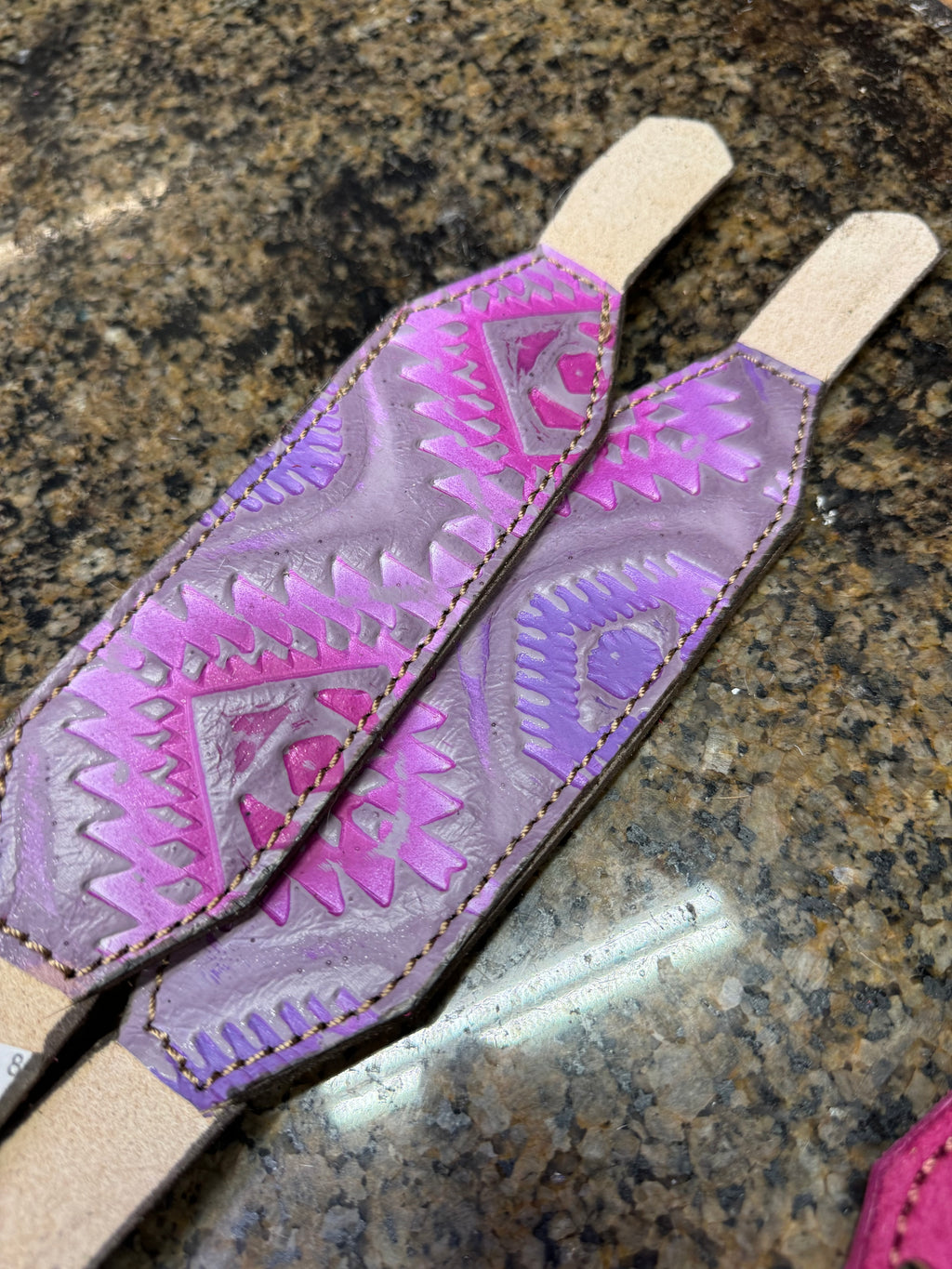 “Finish Your Own Way” Halter (Pink/Purple Aztec)