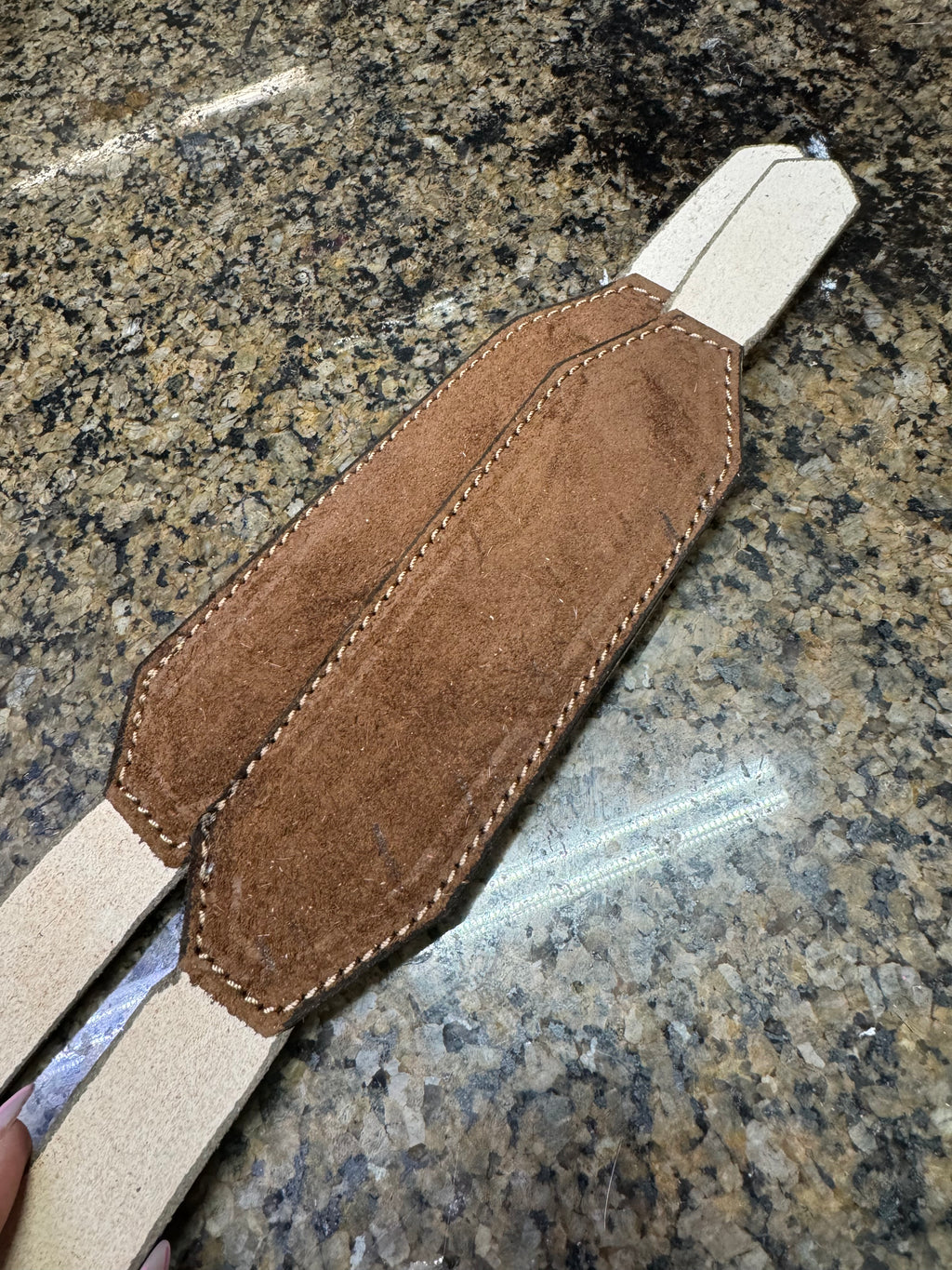 “Finish Your Own Way” Halter (Brown Roughout)