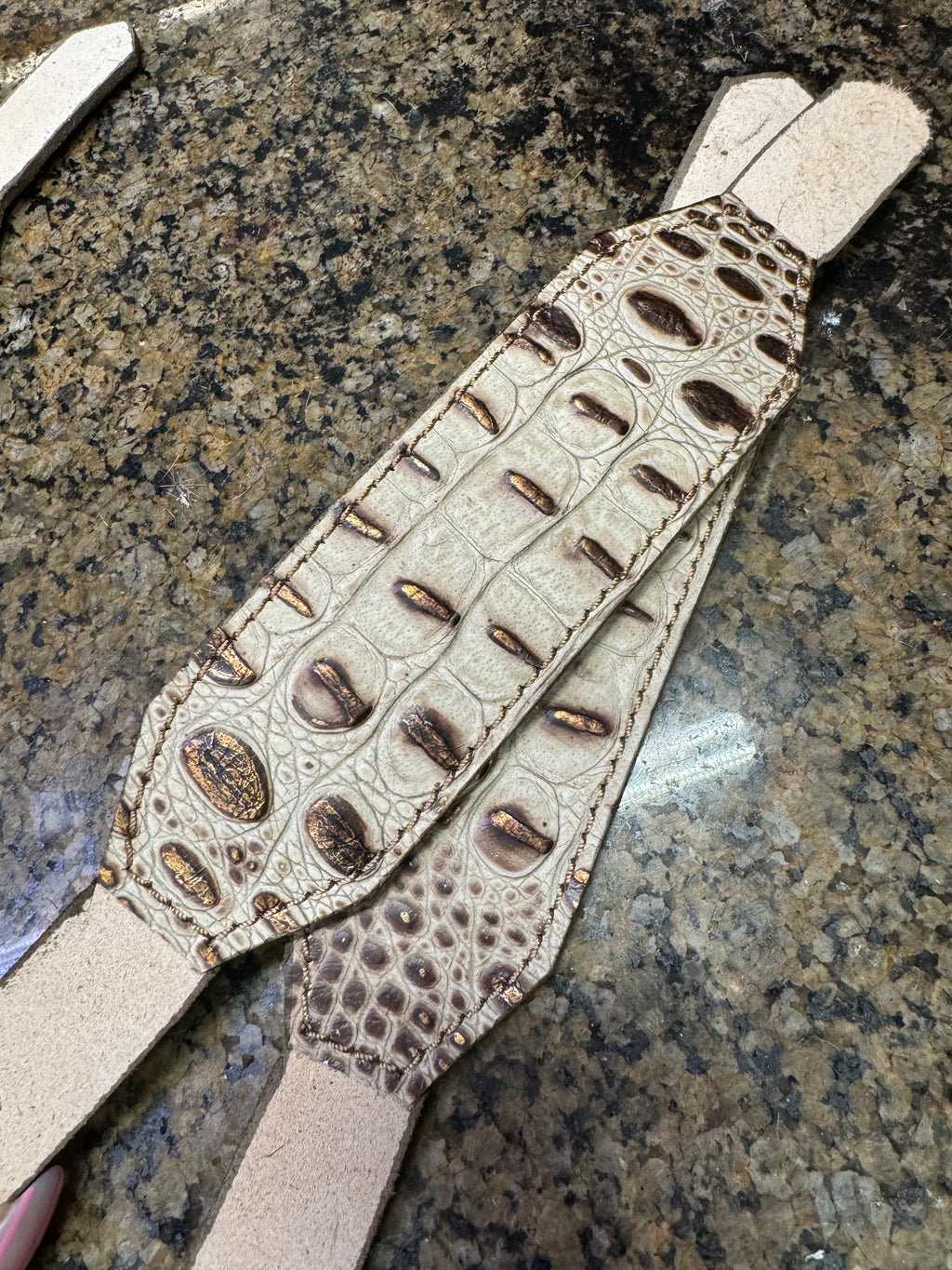 “Finish Your Own Way” Halter (Ivory Gator)