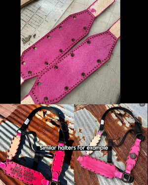 “Finish your own way” Halter (Pink Roughout)