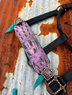 Purple Gator Buckle Halter