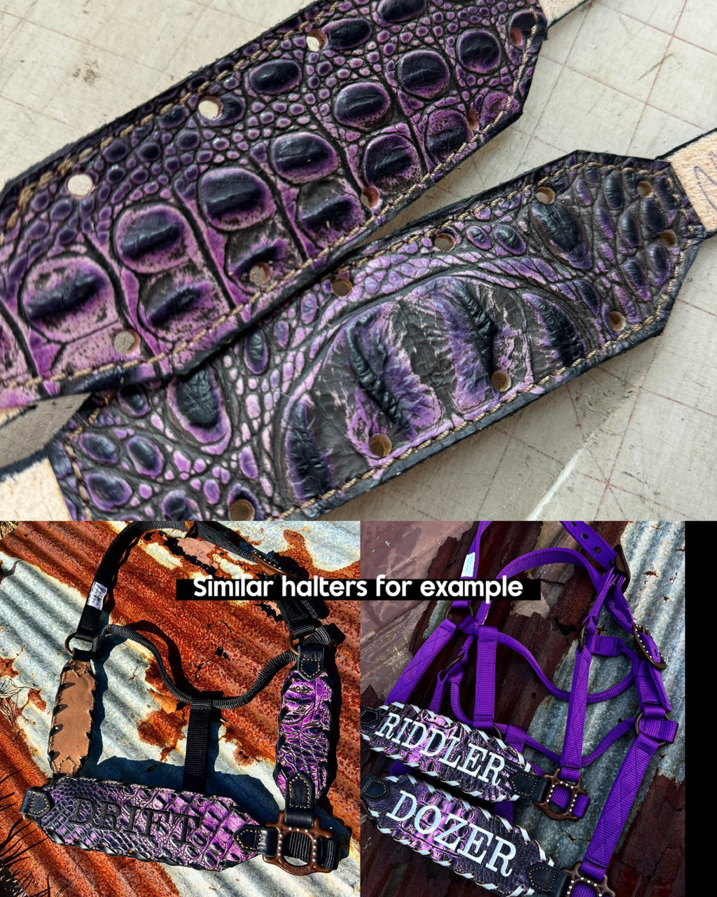 “Finish your own way” Halter (Indios Tooled)