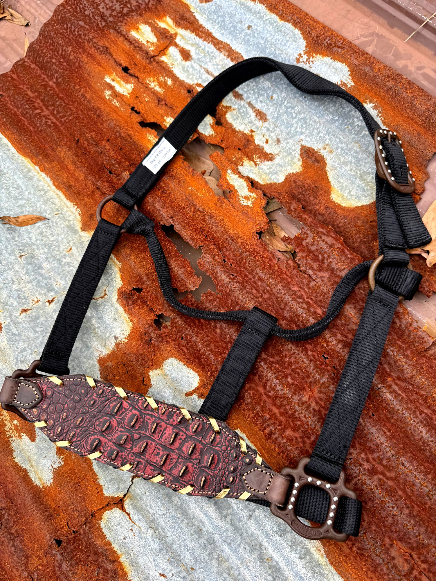 Red Gator Buckle Halter