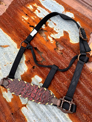 Red Gator Buckle Halter