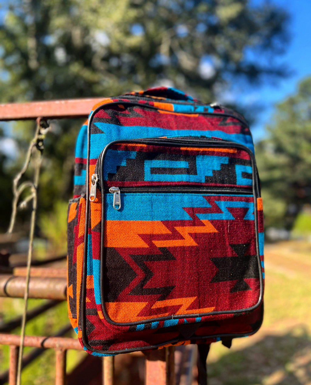 Old West Backpack (Blue)