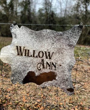 Custom Engraved Calf Hide