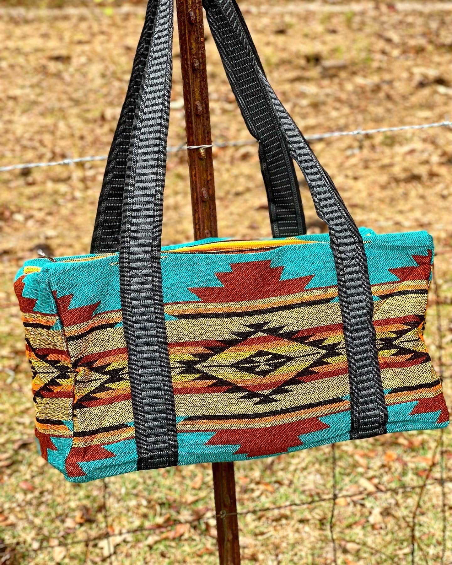 Southwest Weekender Duffle Bag – Bar Circle L Leather & Bags